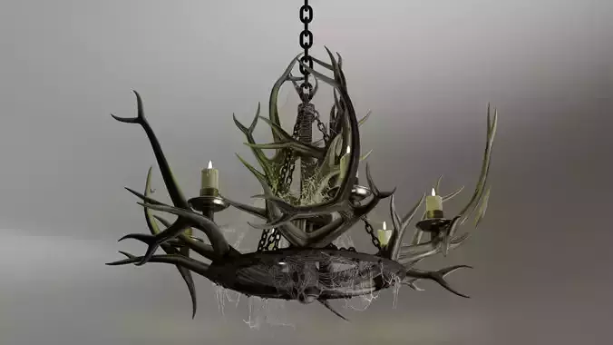 Pendant candlestick horns