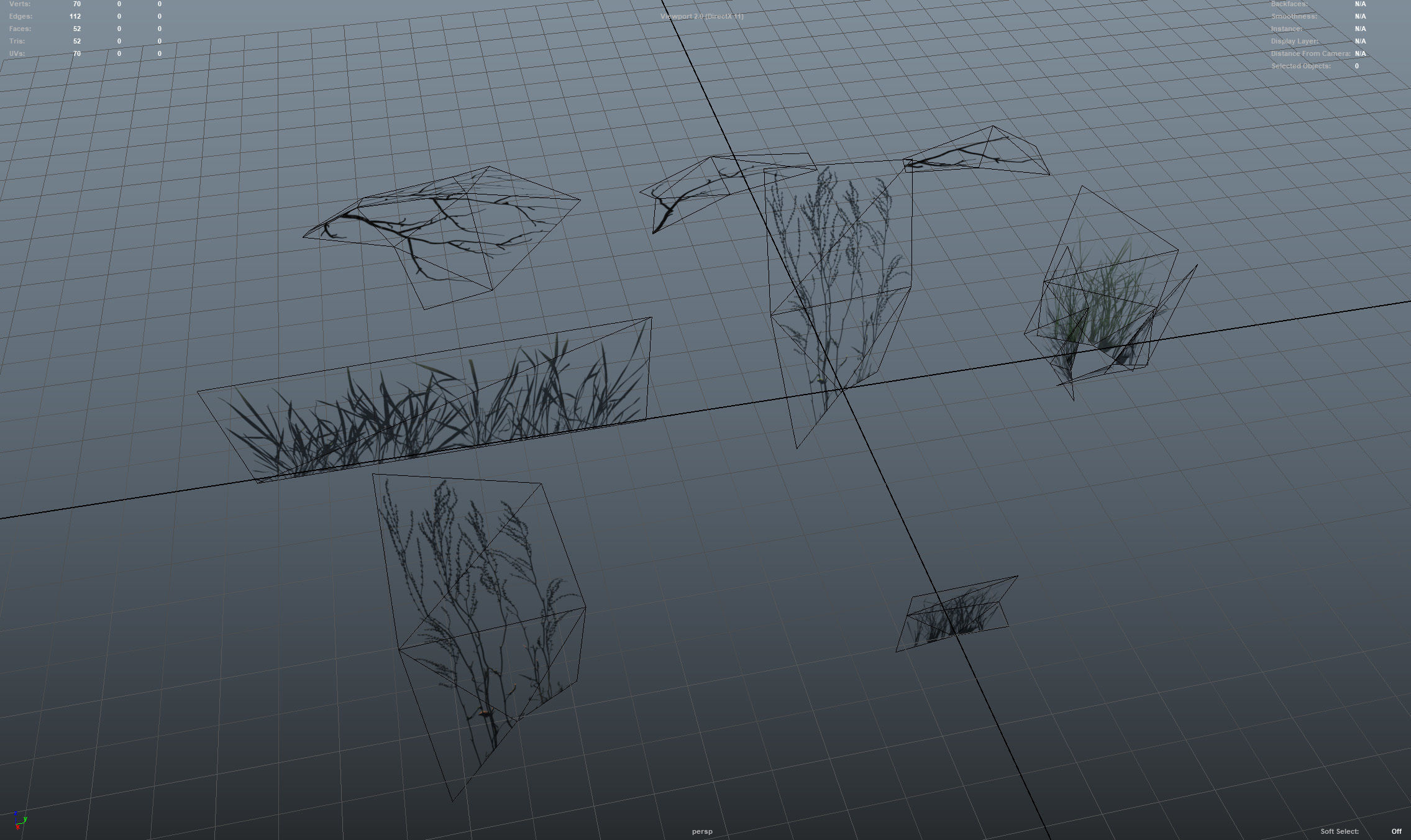 Birch-Tree Grove - low poly Low-poly 3D model_26