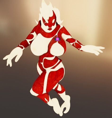 Fuego Heatblast Ben 10 Gwen 10 Model3D NSFW SFW Low-poly 3D model_2
