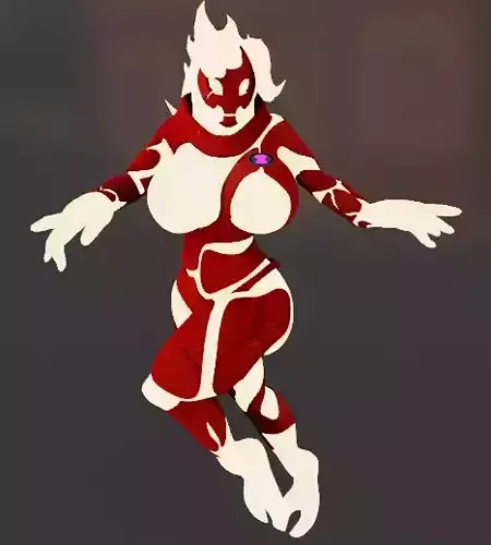 Fuego Heatblast Ben 10 Gwen 10 Model3D NSFW SFW Low-poly 3D model