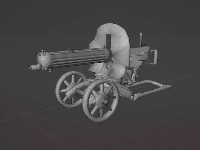 PM M1910 Low-poly 3D model