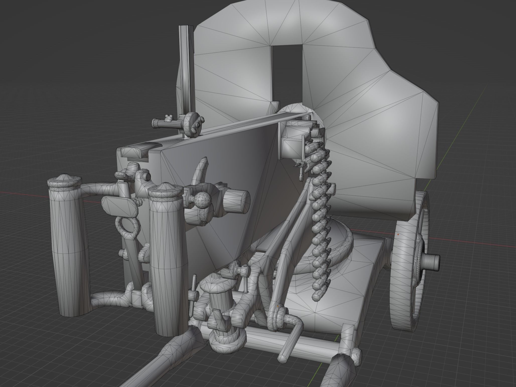 PM M1910 Low-poly 3D model_9