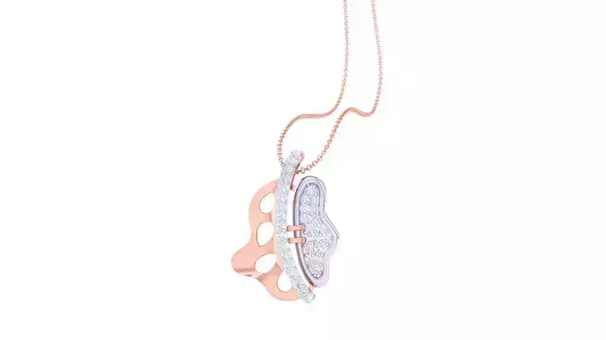 High Jewelry Pendant Necklace 3dm stl 3mf obj glb render
