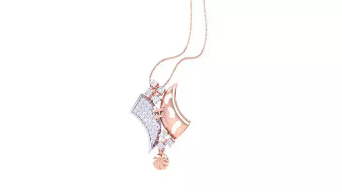 High Jewelry Pendant Necklace 3dm stl 3mf obj glb render
