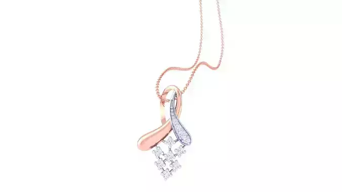 High Jewelry Pendant Necklace 3dm stl 3mf obj glb render
