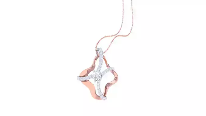 High Jewelry Pendant Necklace 3dm stl 3mf obj glb render