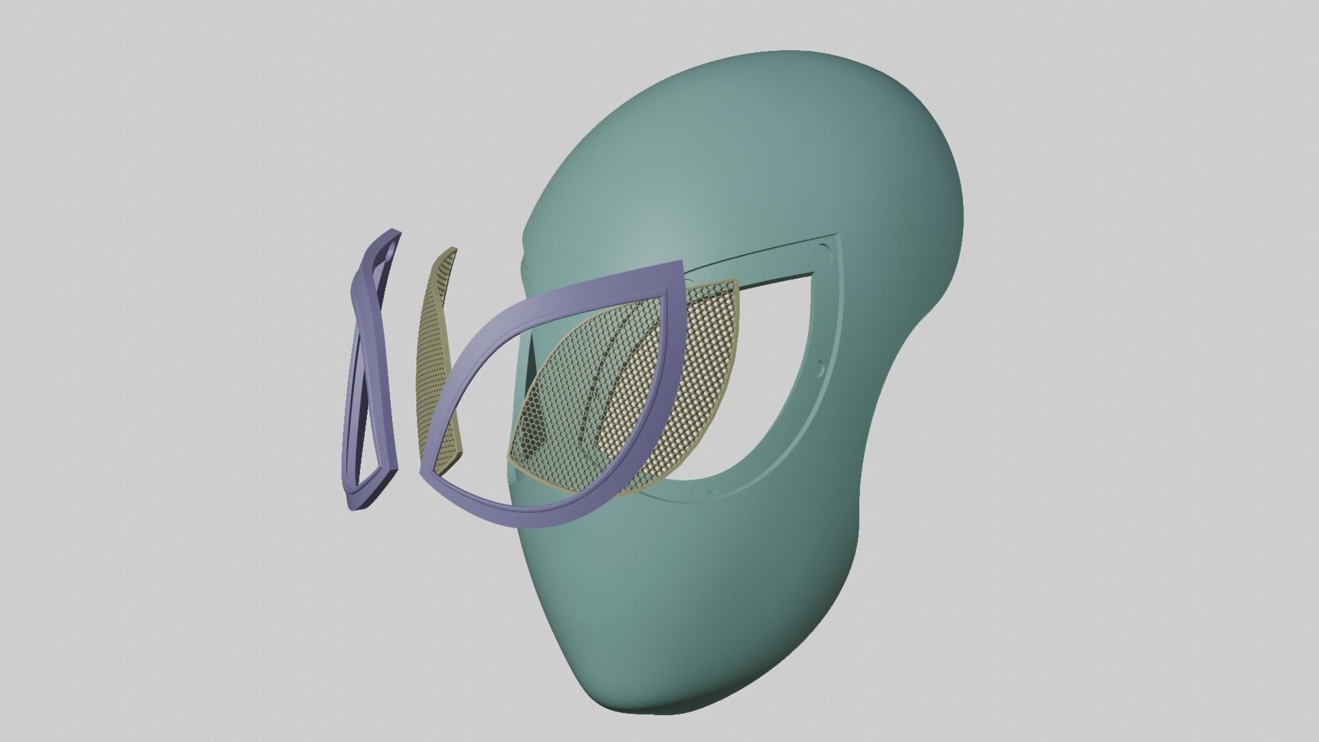 gwen stacy faceshell v2 3D print model_3