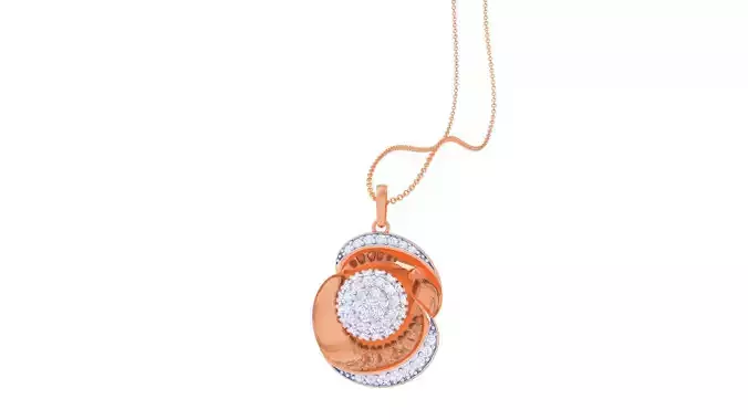 Blooming Flower High Jewelry Pendant Necklace 3dm stl 3mf obj 3D print model