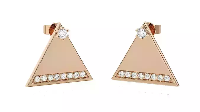 Light wt Women Diamond Earrings 
