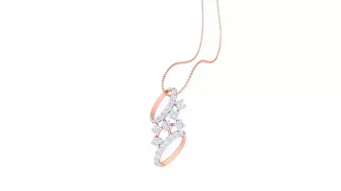 High Jewelry Pendant Necklace 3dm stl 3mf obj glb render