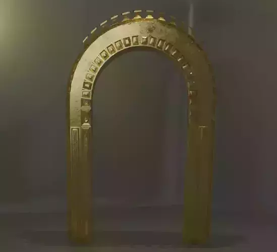 Ancient Arched Doorway Free 3D model