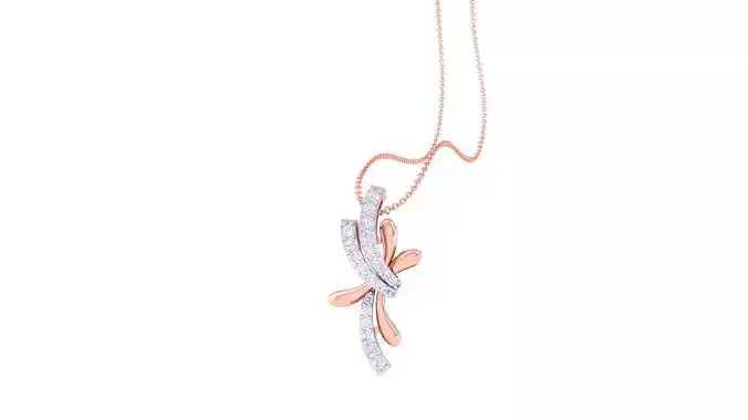 High Jewelry Pendant Necklace 3dm stl 3mf obj glb render