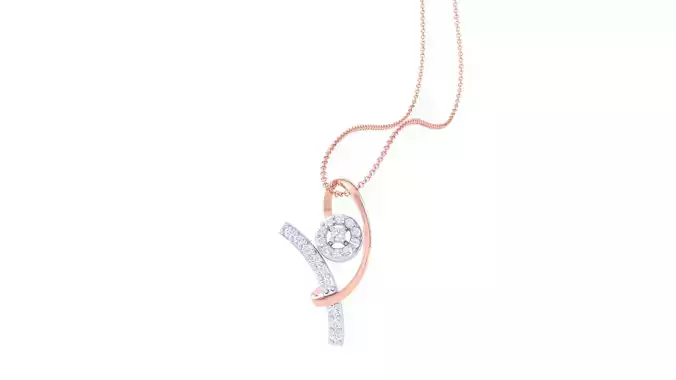 High Jewelry Pendant Necklace 3dm stl 3mf obj glb render