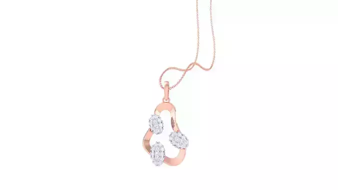 High Jewelry Pendant Necklace 3dm stl 3mf obj glb render