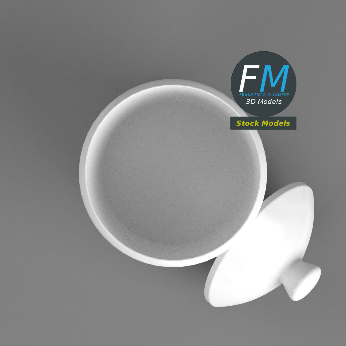 Porcelain jar 3D model_6