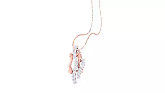 High Jewelry Pendant Necklace 3dm stl 3mf obj glb render