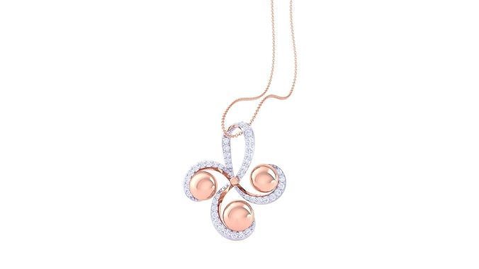 Beads High Jewelry Pendant Necklace 3dm stl 3mf obj glb render 3D print model