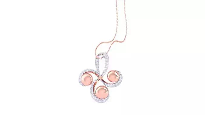 Beads High Jewelry Pendant Necklace 3dm stl 3mf obj glb render 3D print model