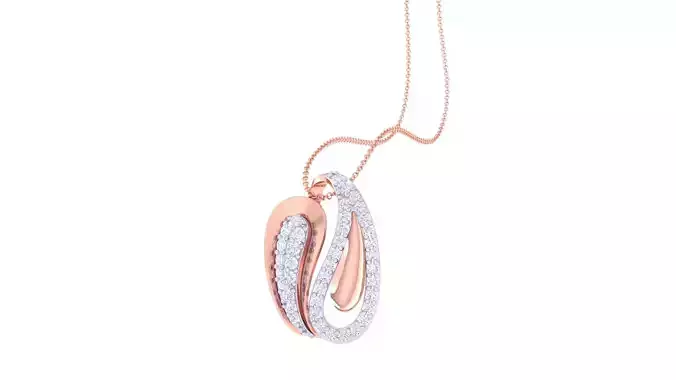 Fused High Jewelry Pendant Necklace 3dm stl 3mf obj glb render 3D print model