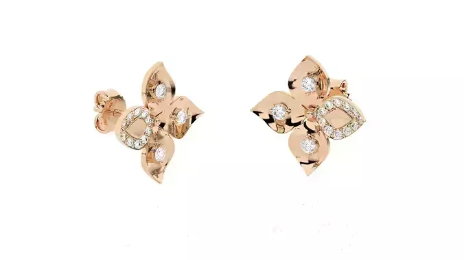 Light wt Women Diamond Earrings 