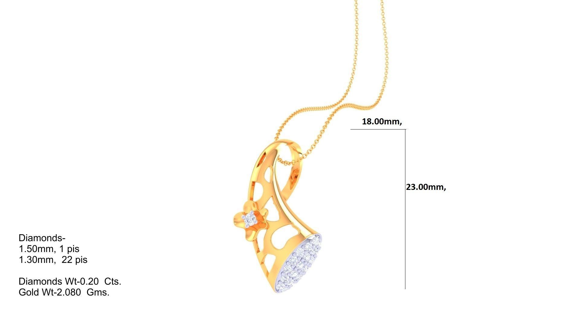 Wire Mesh High Jewelry Pendant Necklace 3dm stl 3mf obj glb  3D print model_1