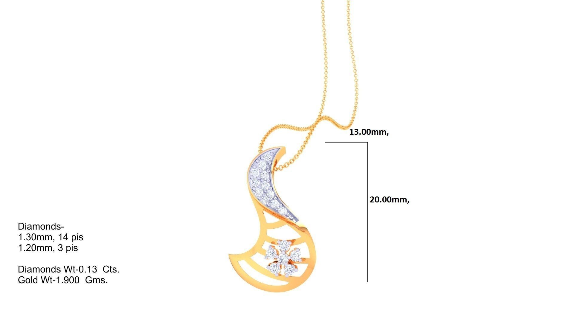 Wire Mesh High Jewelry Pendant Necklace 3dm stl 3mf obj glb  3D print model_1