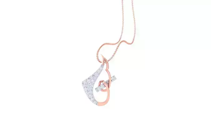 High Jewelry Pendant Necklace 3dm stl 3mf obj glb render