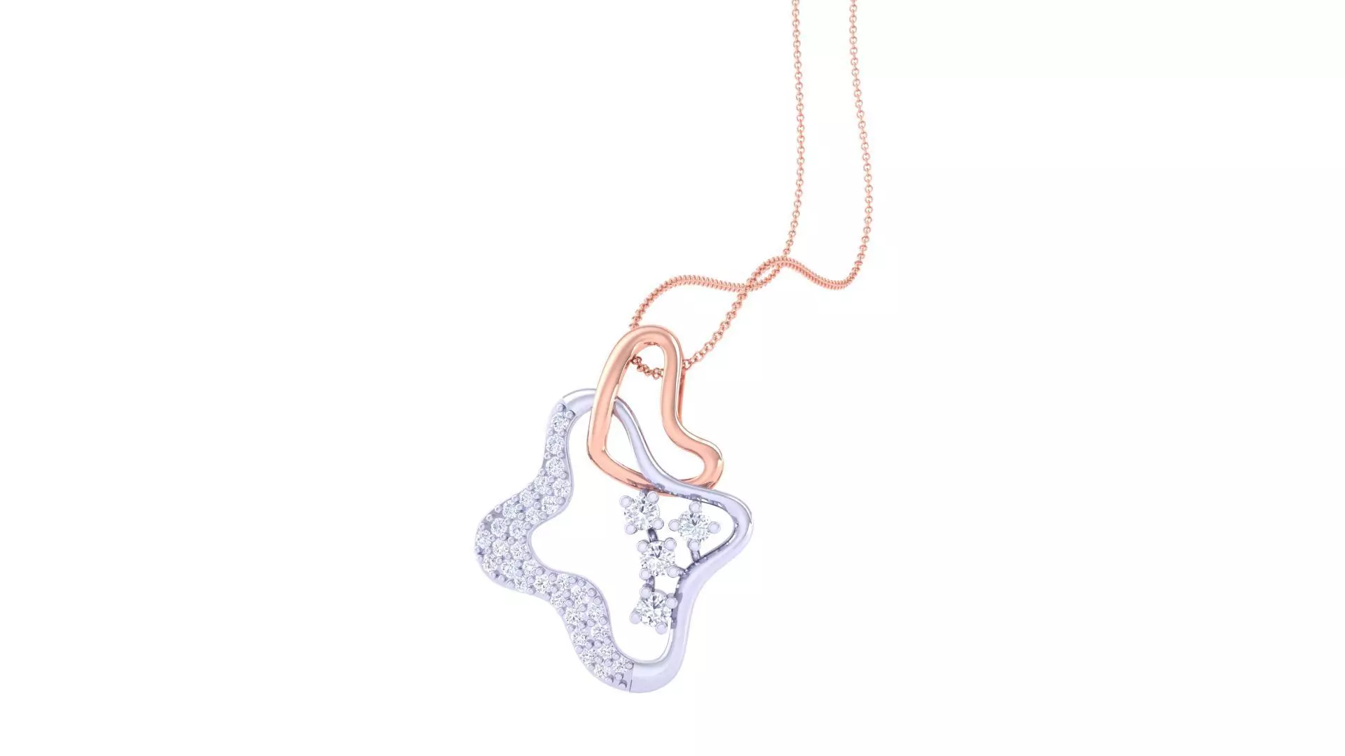 High Jewelry Pendant Necklace 3dm stl 3mf obj glb render 3D print model