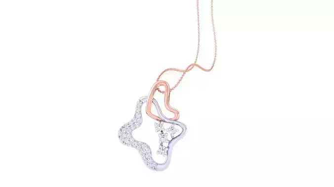 High Jewelry Pendant Necklace 3dm stl 3mf obj glb render