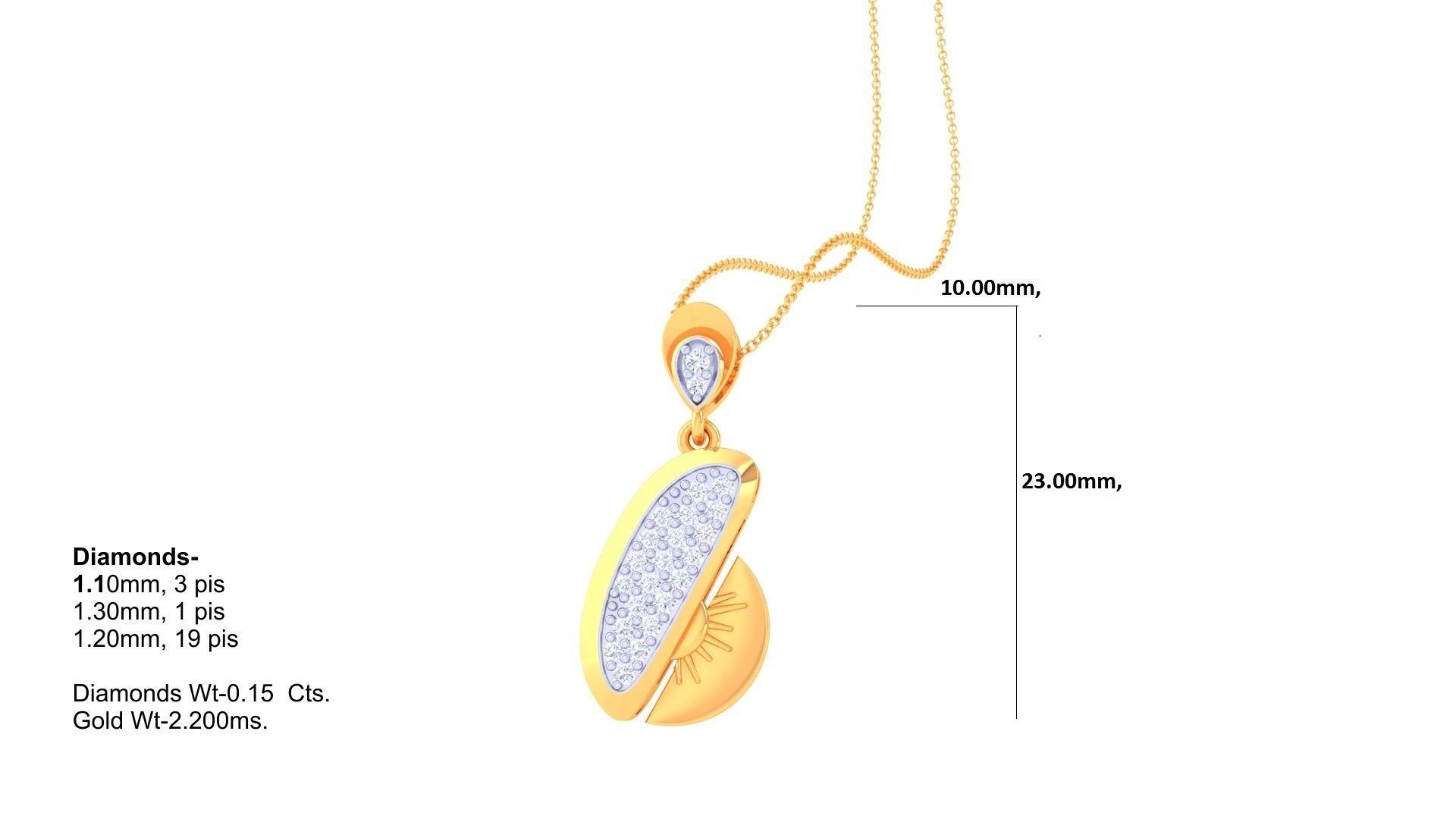 Axe High Jewelry Pendant Necklace 3dm stl 3mf obj glb render 3D print model_1