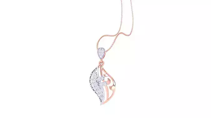 High Jewelry Pendant Necklace 3dm stl 3mf obj glb render