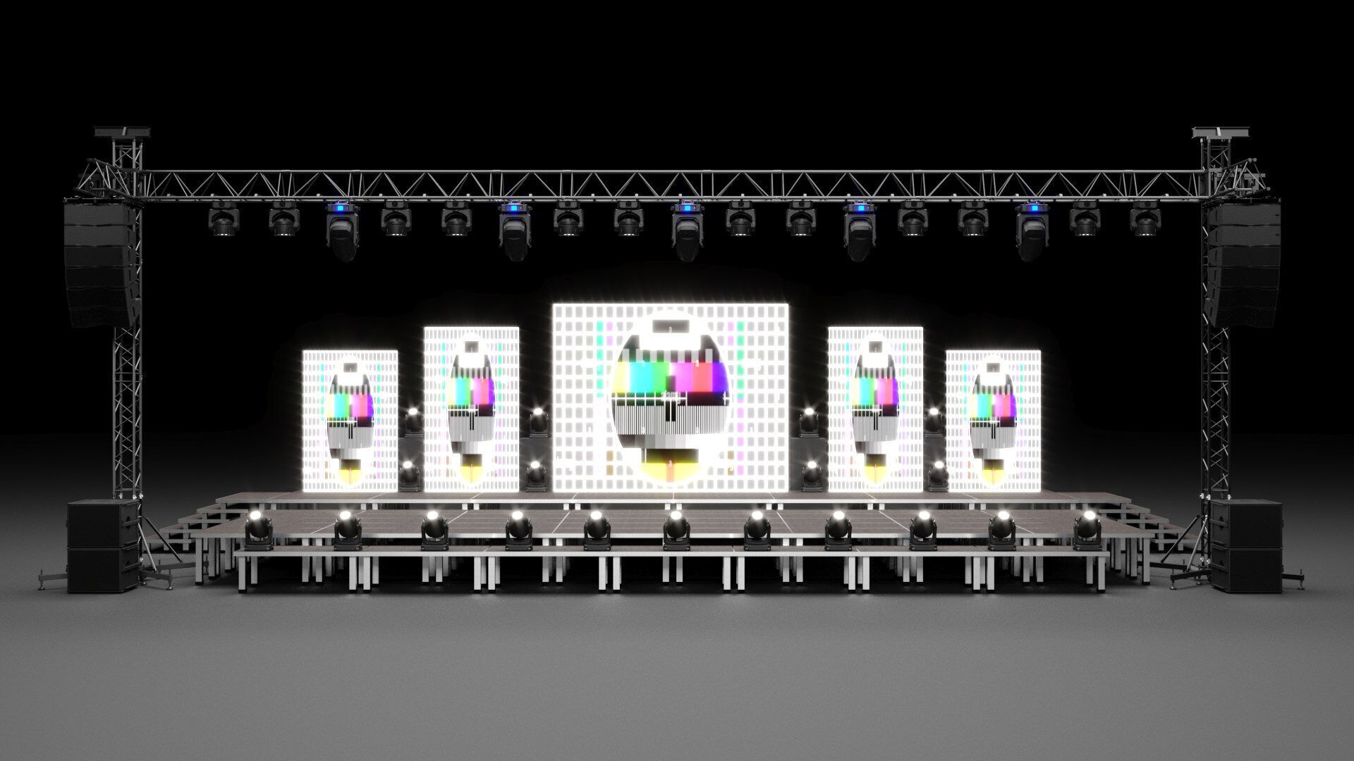Stage Set Design  3D model_1