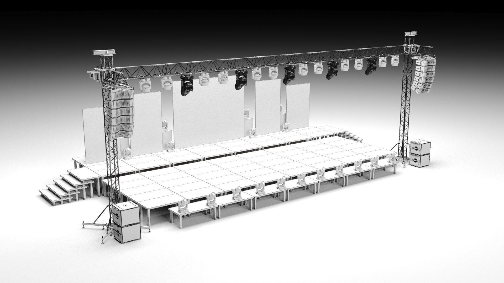 Stage Set Design  3D model_5