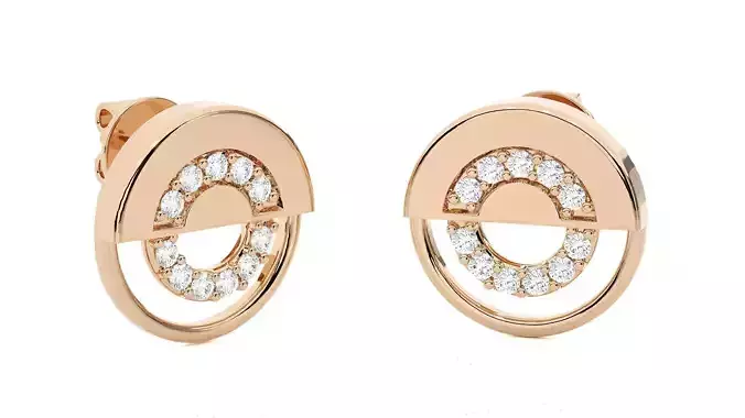 Light wt Women Diamond Earrings 