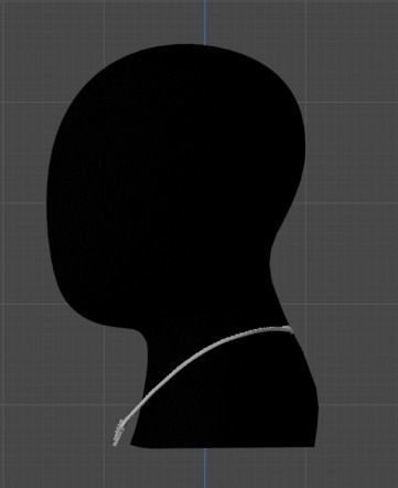 Immerse yourself in a 3D World of Art Cuban Chain Low-poly 3D model_1