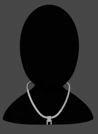 Immerse yourself in a 3D World of Art Cuban Chain Low-poly 3D model_0