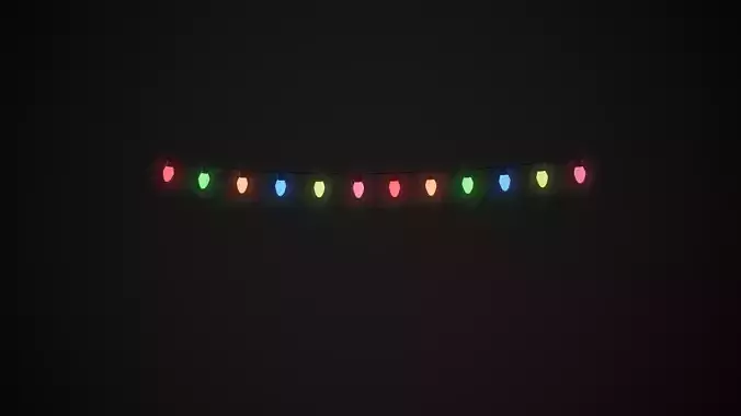 Low Poly Christmas Lights  