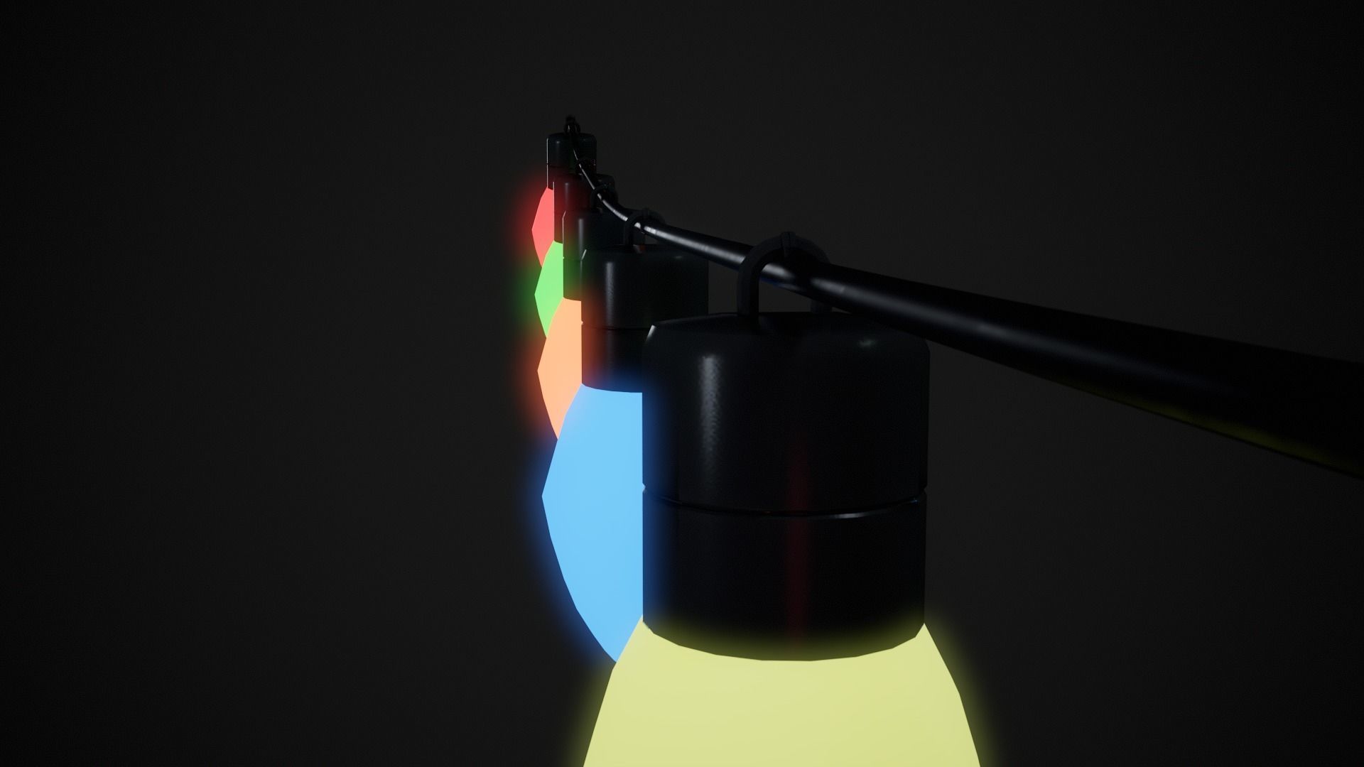 Low Poly Christmas Lights   Low-poly 3D model_4