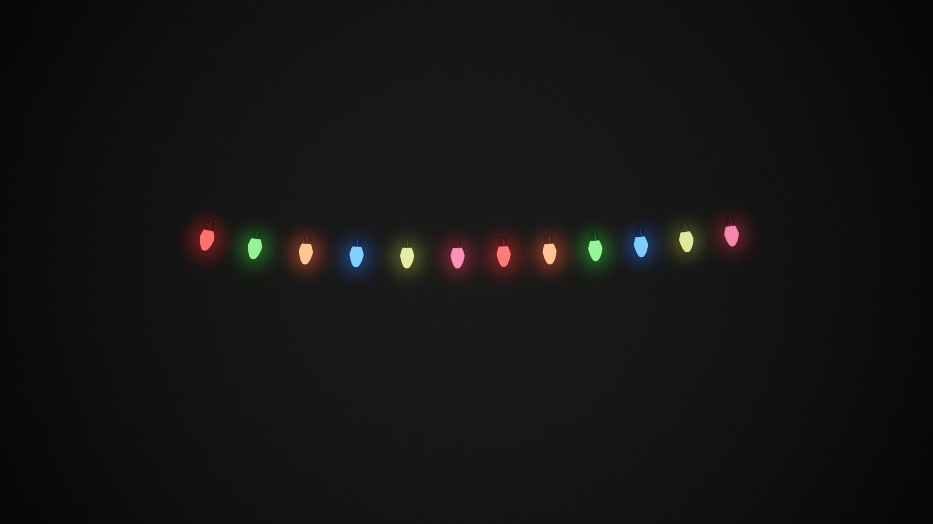Low Poly Christmas Lights   Low-poly 3D model_5