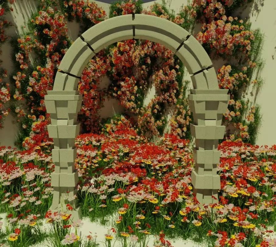 Arched Doorway Free low-poly 3D model