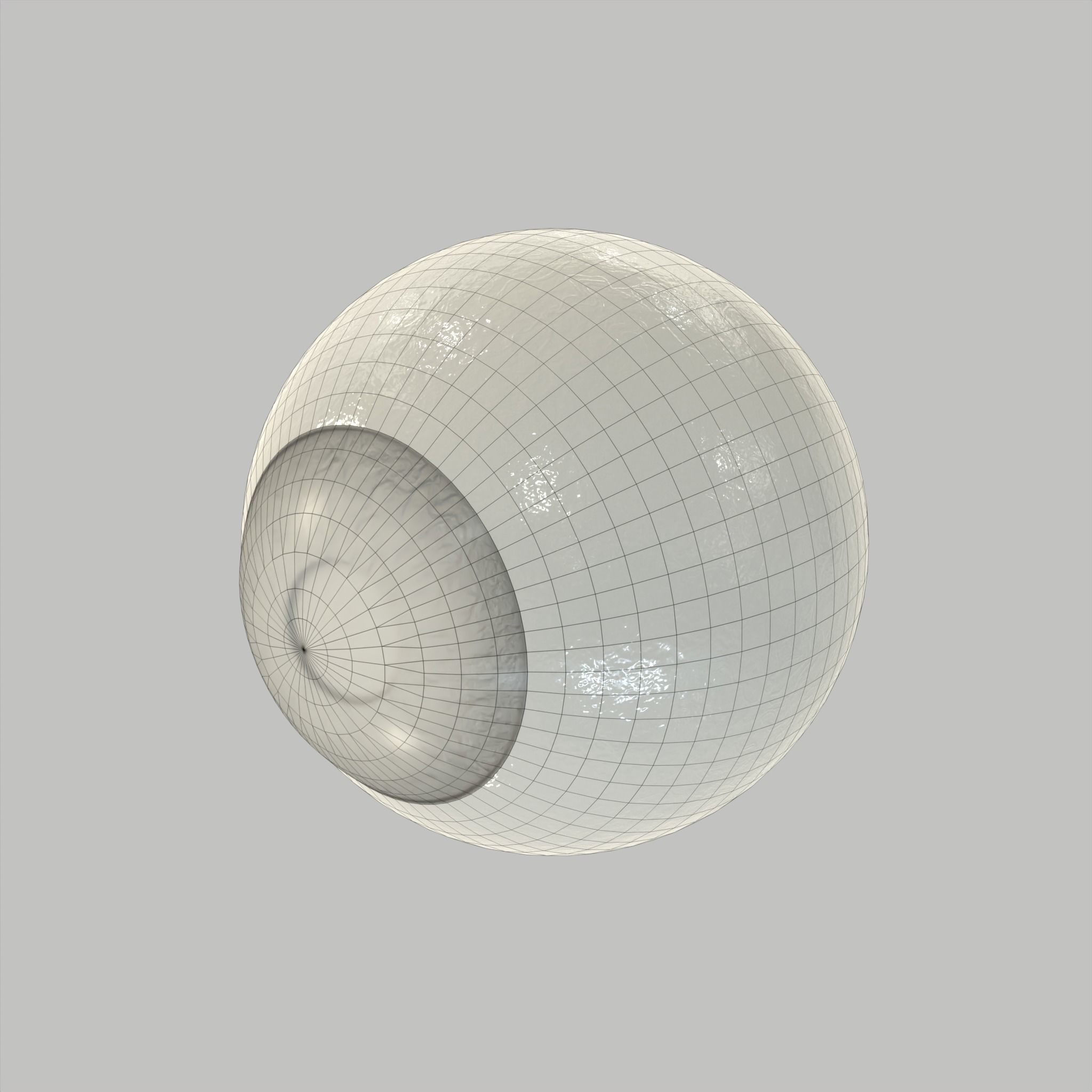 Eye Human Anatomy Section Low-poly 3D model_9