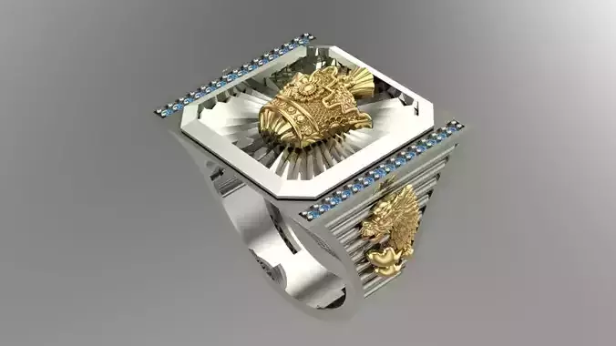Gold Crown men ring