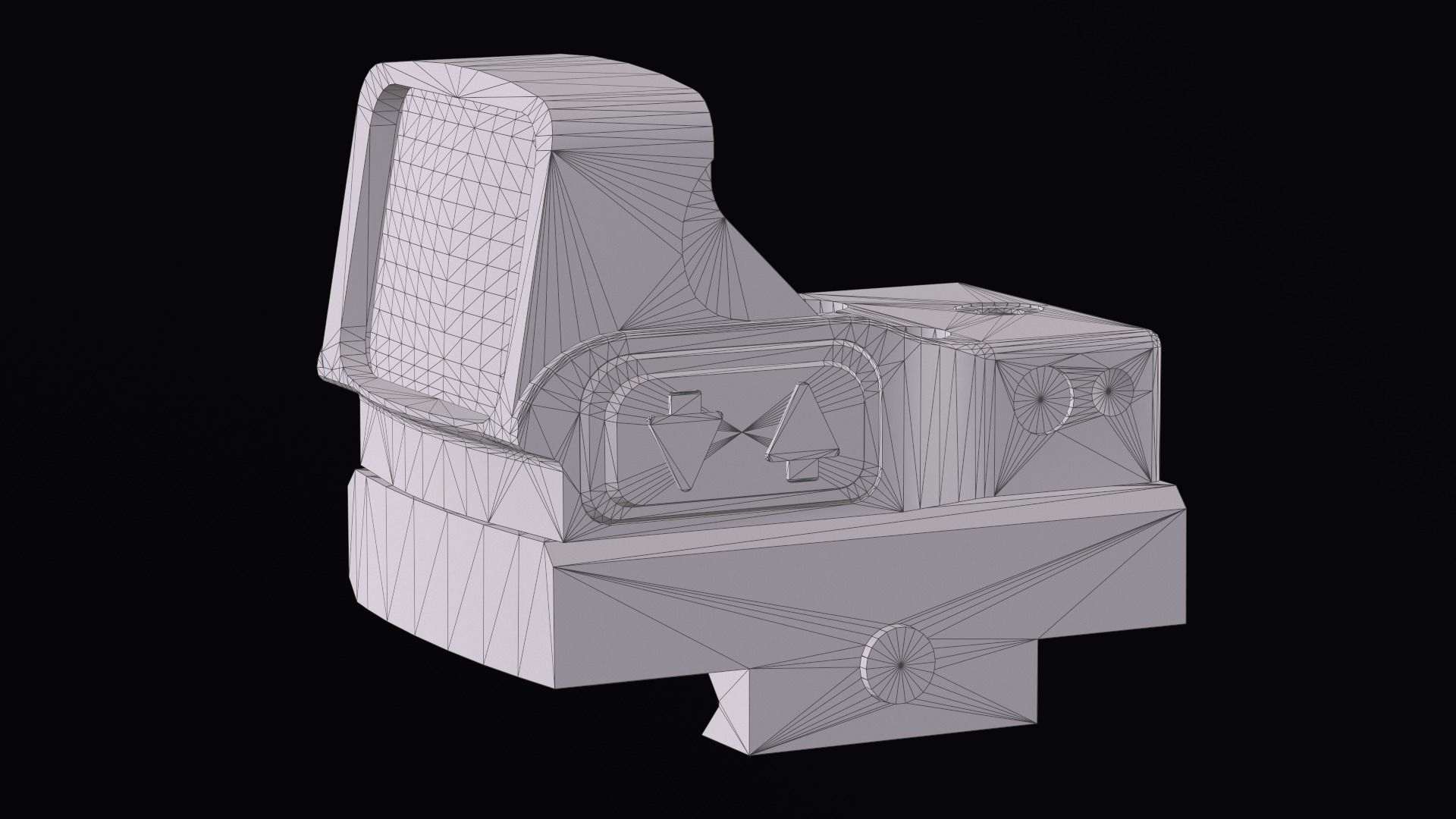 EOTECH EFLX Red Dot Sight Low-poly 3D model_16