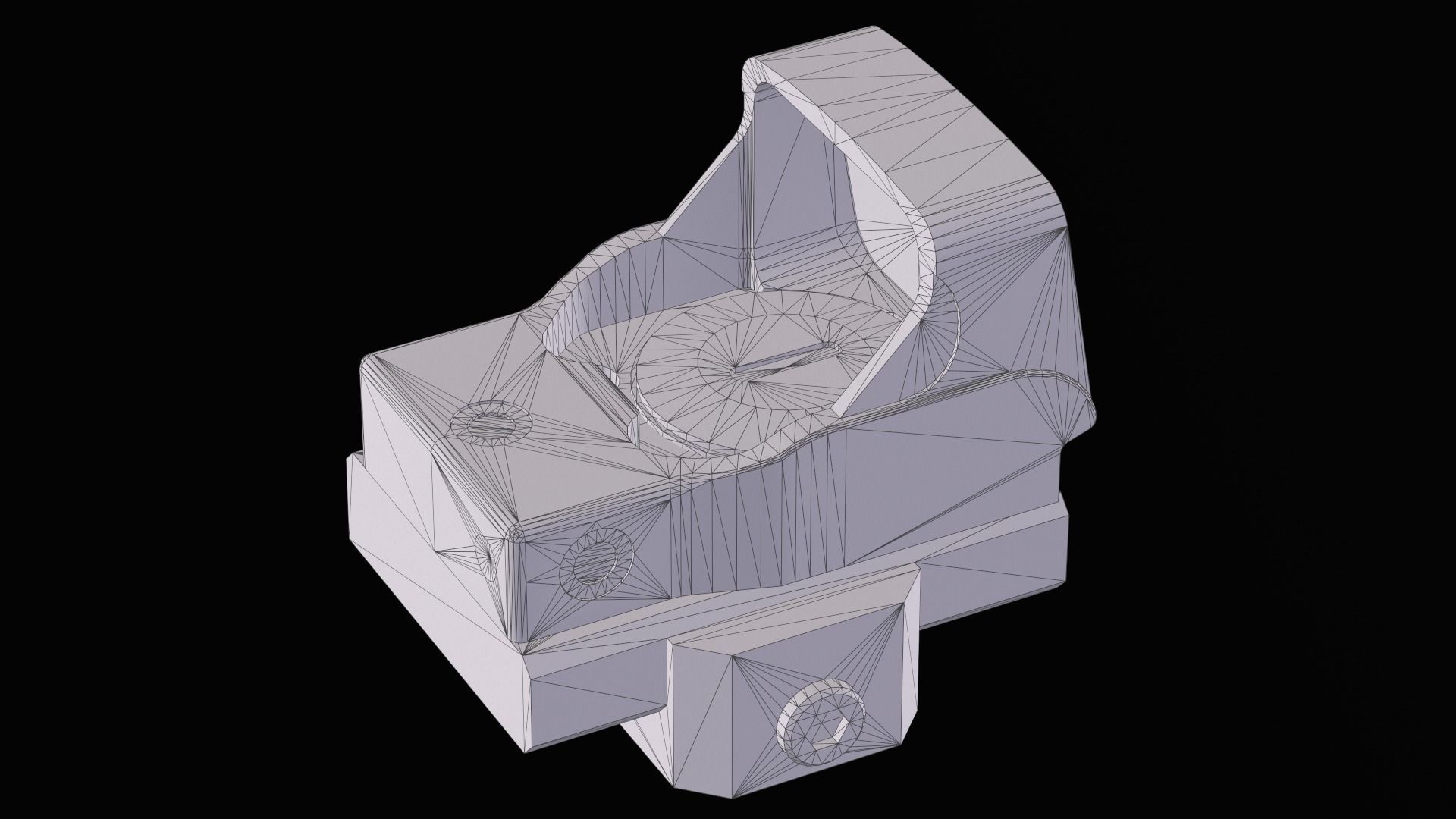 EOTECH EFLX Red Dot Sight Low-poly 3D model_17
