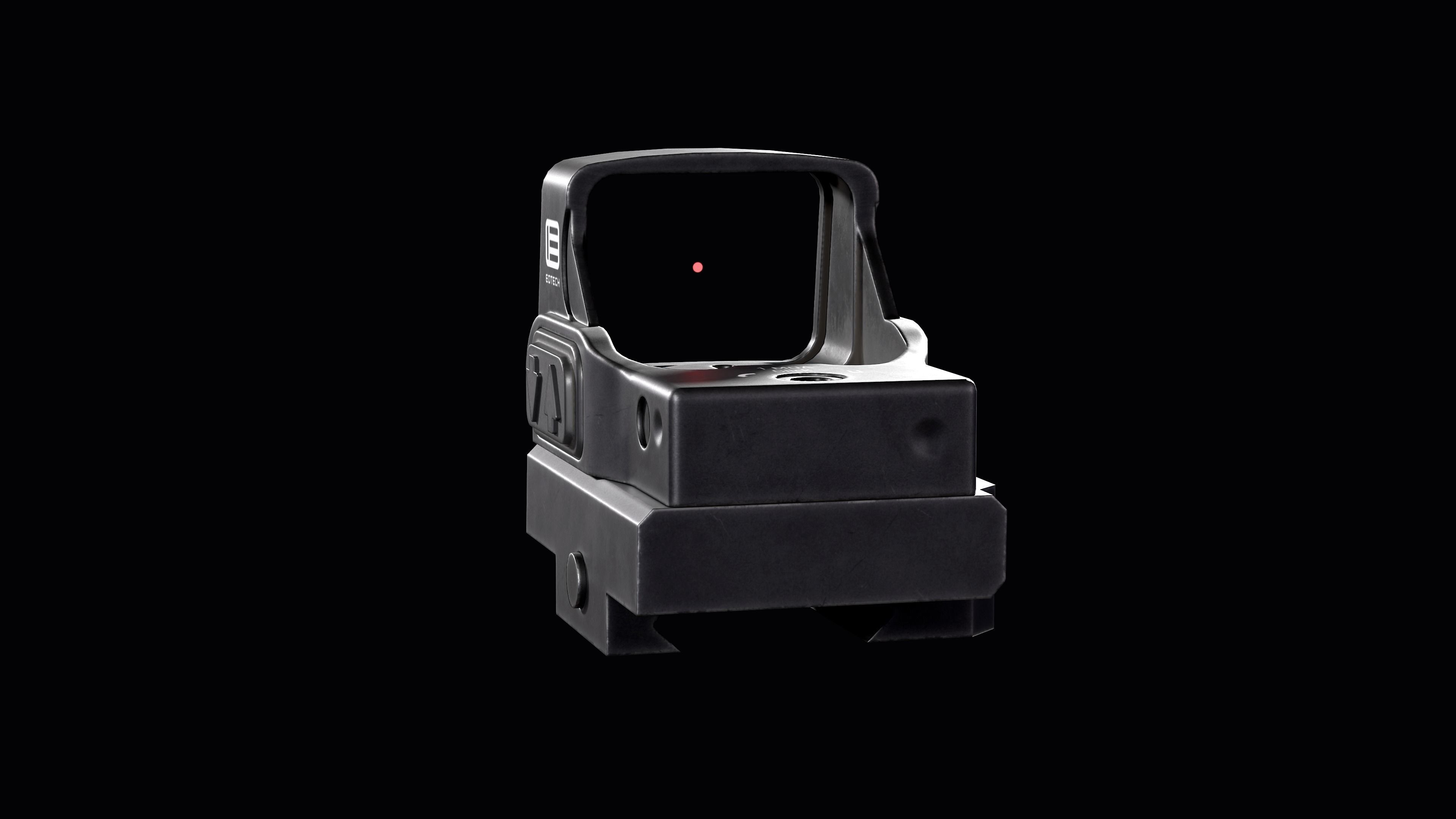 EOTECH EFLX Red Dot Sight Low-poly 3D model_12