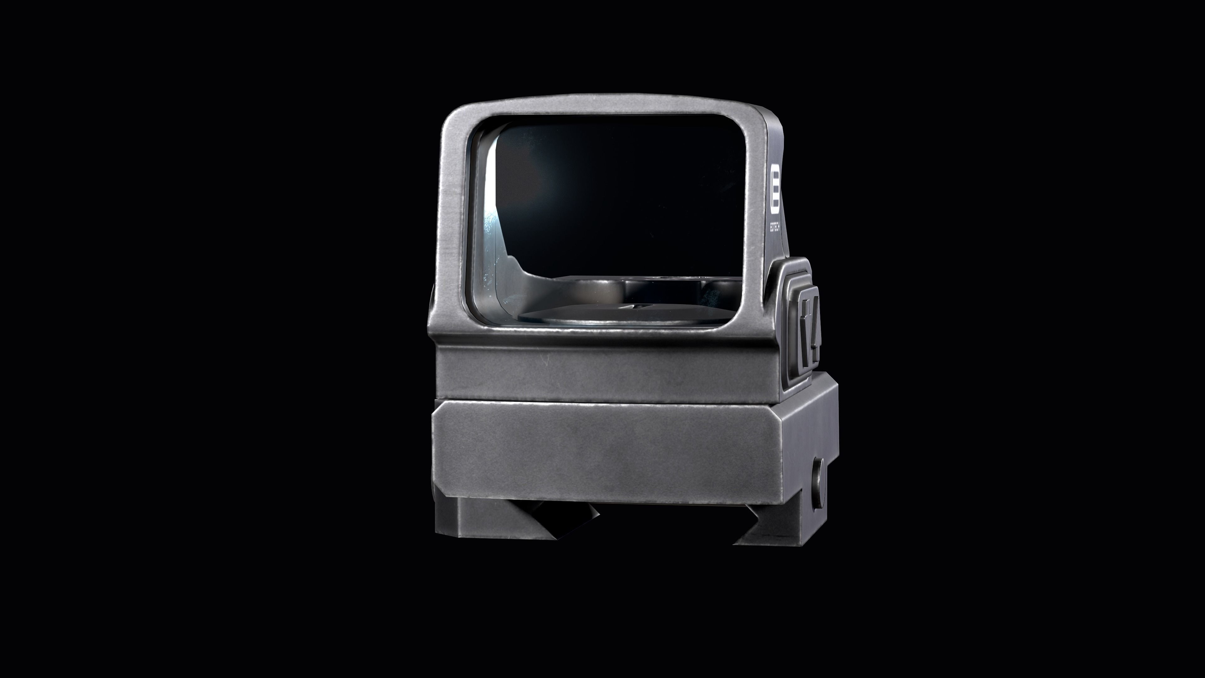 EOTECH EFLX Red Dot Sight Low-poly 3D model_11