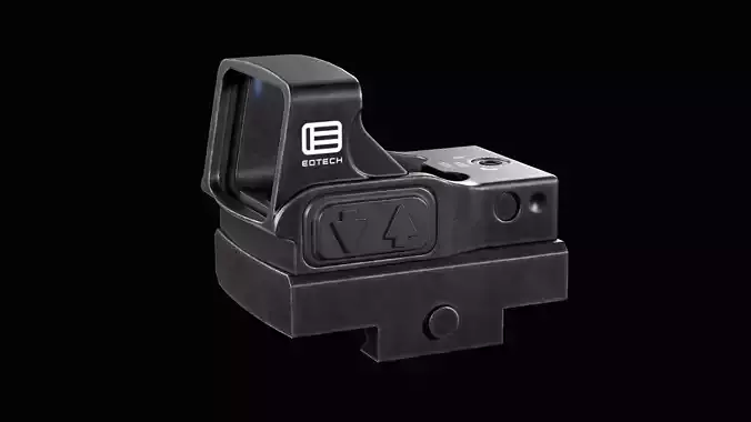 EOTECH EFLX  Red Dot Sight Low-poly 3D model