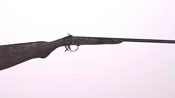 Izh-17 old gun  game-ready