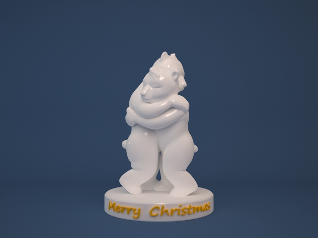 Bear Hug printable model 3D print model_1
