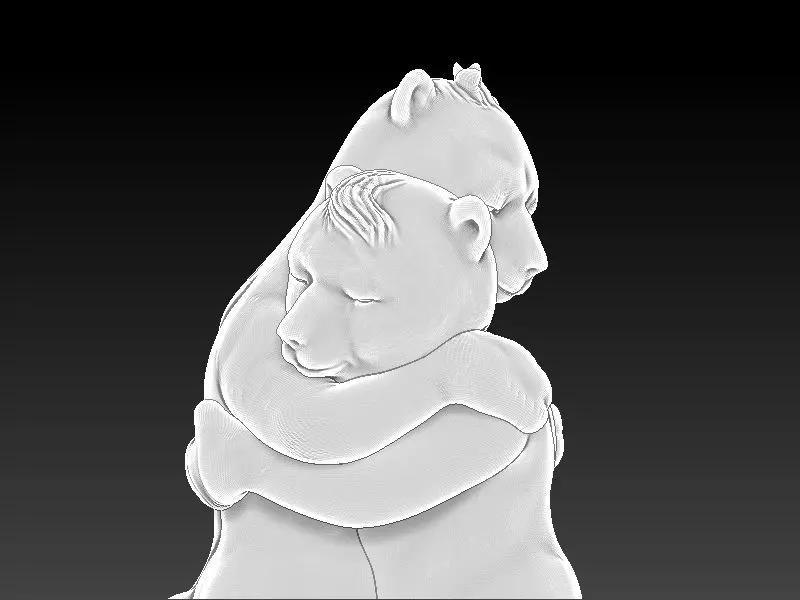 Bear Hug printable model 3D print model_0
